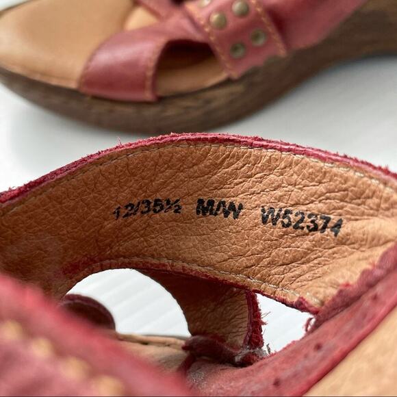 Born Smartie wedge sandals with studded detail size 12 - Picture 4 of 10